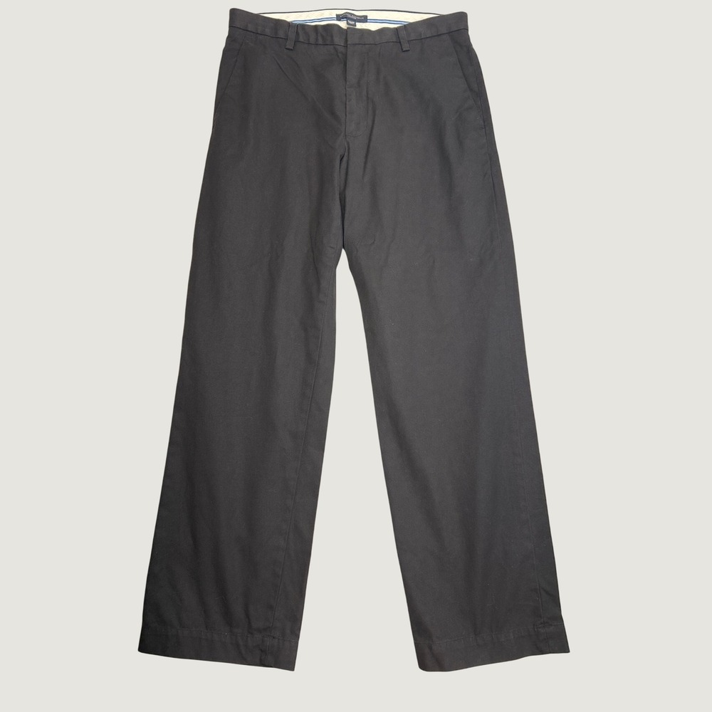 Banana Republic Dawson Chino Pants Mens 34x32 Black Straight Leg Cotton Classic